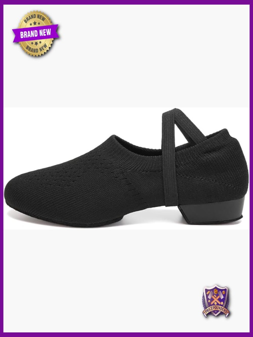 Women's Latin Dance Practice Ballet Sneakers 1" Low Heel